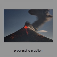 progressing eruption